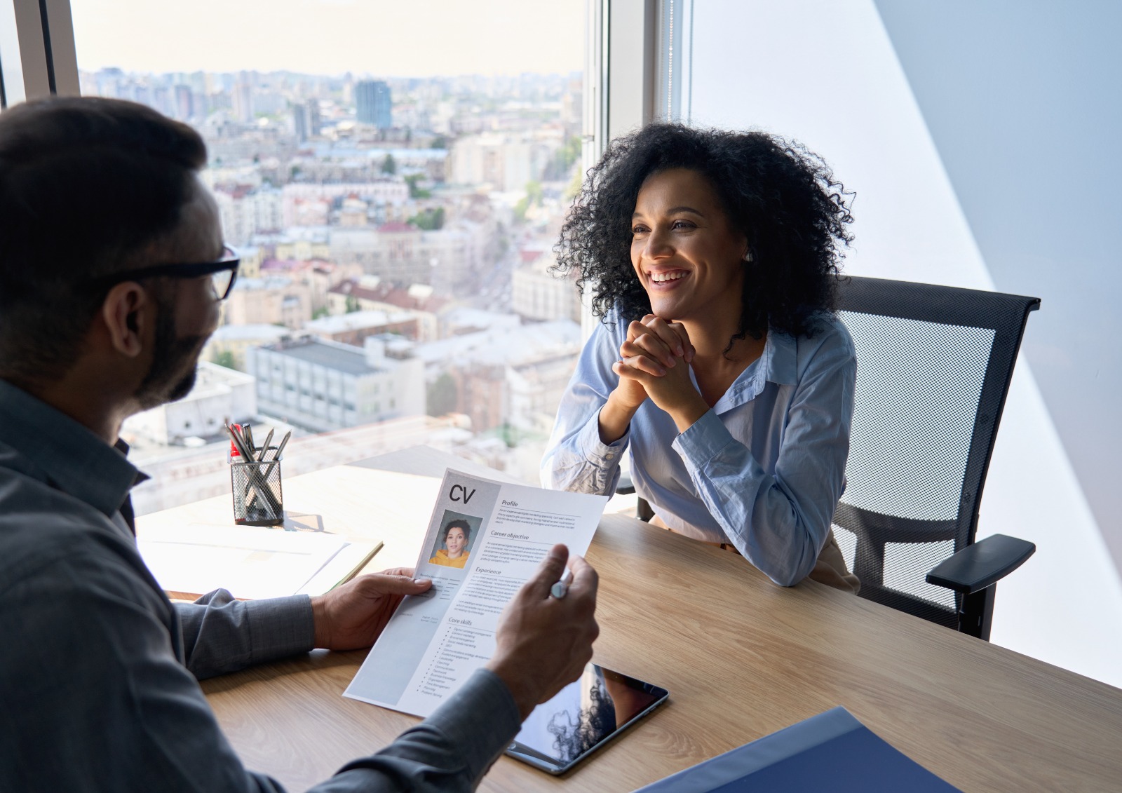 échange lors d'un entretien de recrutement